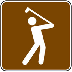 Golfing Sign