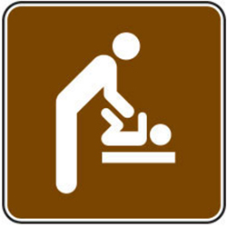 Baby Changing Station (Men's Room) Sign