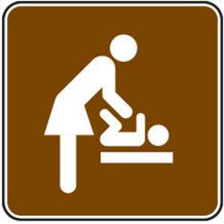 Baby Changing Station (Women's Room) Sign