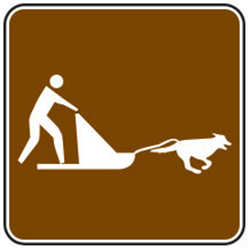 Dog Sledding Sign