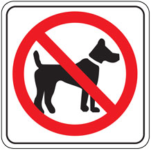 No Dogs Sign