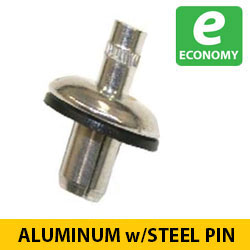 Aluminum Universal Head Drive Rivet with Steel Pin [Pack/100]