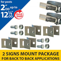 Snap Lock Assembly and Cantilever Bracket 2 Signs Mounting Package