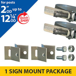 Snap Lock Assembly and Cantilever Bracket Sign Mounting Package