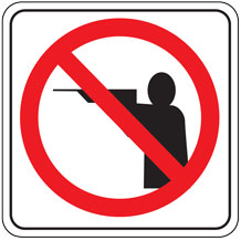 No Hunting Sign