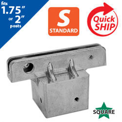 Silver 5.5 Post Cap Bracket for 1.75 to 2 Square Posts