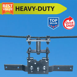Heavy Duty Bracket for Overhead Span Wire Mounting