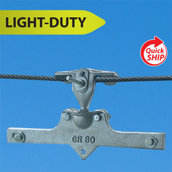 Light Duty Bracket for Overhead Span Wire Mounting