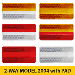 2 WAY Model 2004 Series Rayolite Snow Plowable Pavement Markers with Adhesive Pad [100/BOX]