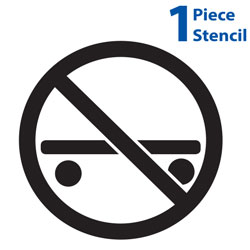 No Skateboards Permitted Polyvinyl Symbol Stencils