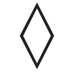 Bicycle Diamond Polyvinyl Symbol Stencils