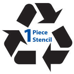 Recycle Polyvinyl Symbol Stencils