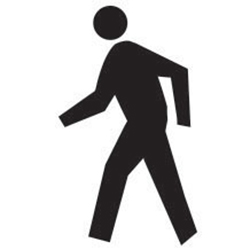 Pedestrian Crossing Polyvinyl Symbol Stencils