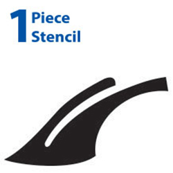 Low Emitting & Fuel Efficient Vehicle Polyvinyl Symbol Stencils