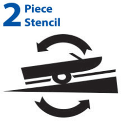 Clean In Clean Out Polyvinyl Symbol Stencils