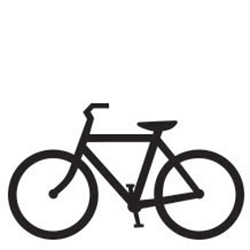 Bicycle Trail Polyvinyl Symbol Stencils