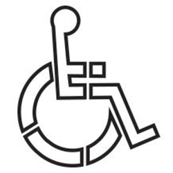 ADA Handicap/Disabled Symbol Polyvinyl Stencils