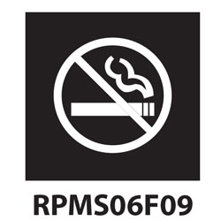 No Smoking Symbol Polyvinyl Safety Floor Marking Stencil