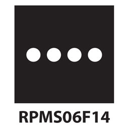 4 Dots Polyvinyl Safety Floor Marking Stencil