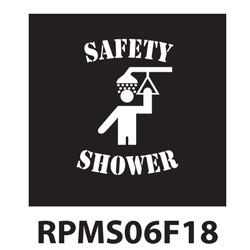 Safety Shower Polyvinyl Safety Floor Marking Stencil