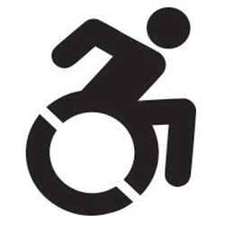 Active Handicap ADA Handicap/Disabled Polyvinyl Symbol Stencils