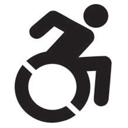 Active Handicap (New York Spec) ADA Handicap/Disabled Polyvinyl Symbol Stencils