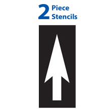 Penn DOT Straight Arrow Polyvinyl  2 Piece Stencils