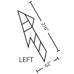 Left Lane Drop Arrow| 3M™ Stamark™ Pre Cut Pavement Marking Arrow Symbol