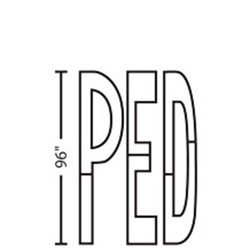 PED | 3M™ Stamark™ Pre Cut Pavement Marking Legend