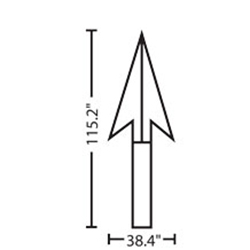 Straight Arrow | 3M™ Stamark™ Pre Cut Pavement Marking Arrow Symbol