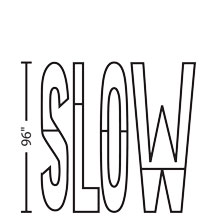 SLOW | 3M™ Stamark™ Pre Cut Pavement Marking Legend