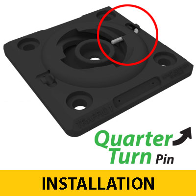 Replacement Quarter Turn Pin for Impact Recovery Customizable System