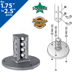 Square Post Snap'n Safe Surface Mount