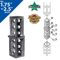 Square Post Snap'n Safe Coupler