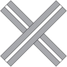 (Set of 2) HIP White Retroreflective Strips