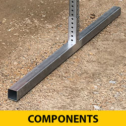 Telespar Foot with 6" Riser