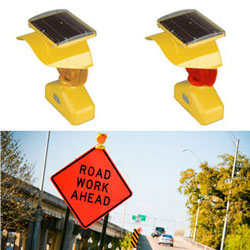 Type B Solar LED Warning Light Trickle Charge D Cell