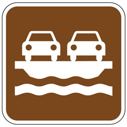 Vehicle Ferry Sign