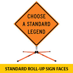 Standard Roll Up Sign Faces Ribs Sold Separately