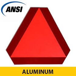 Slow Moving Vehicle Emblem (Aluminum) ASAE ANSI Approved