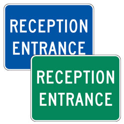 Reception Entrance Signs
