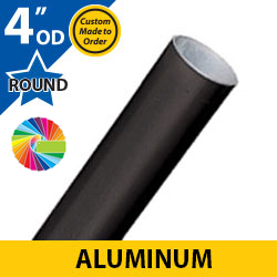 Semi Gloss Powder Painted 4" OD Round Smooth Aluminum Posts