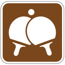 Table Tennis or Ping Pong Sign