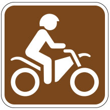 Motor Bike Trail Sign