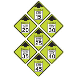 FYG Speed Reduction Warning Signs