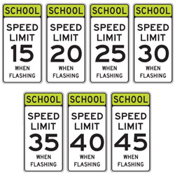 School Speed When Flashing Signs