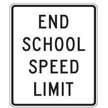 End School Speed Limit Signs