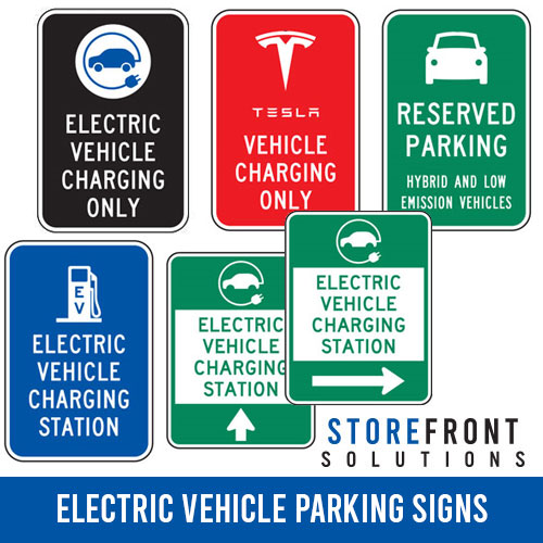 Storefront Solutions Electric Vehicle Parking Signs
