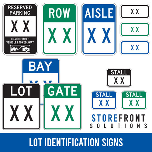 Storefront Solutions Parking Lot Identification Signs