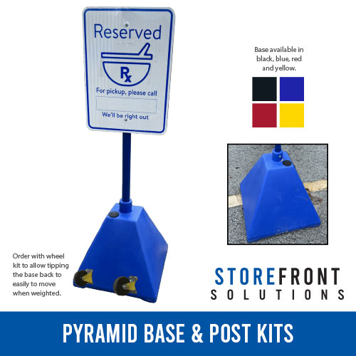 Storefront Solutions Pyramid Base and Post Kits